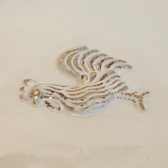 Williams Sonoma Marketplace ROOSTER Relief Design Farmhouse Plates(11") - Picture 3 of 8